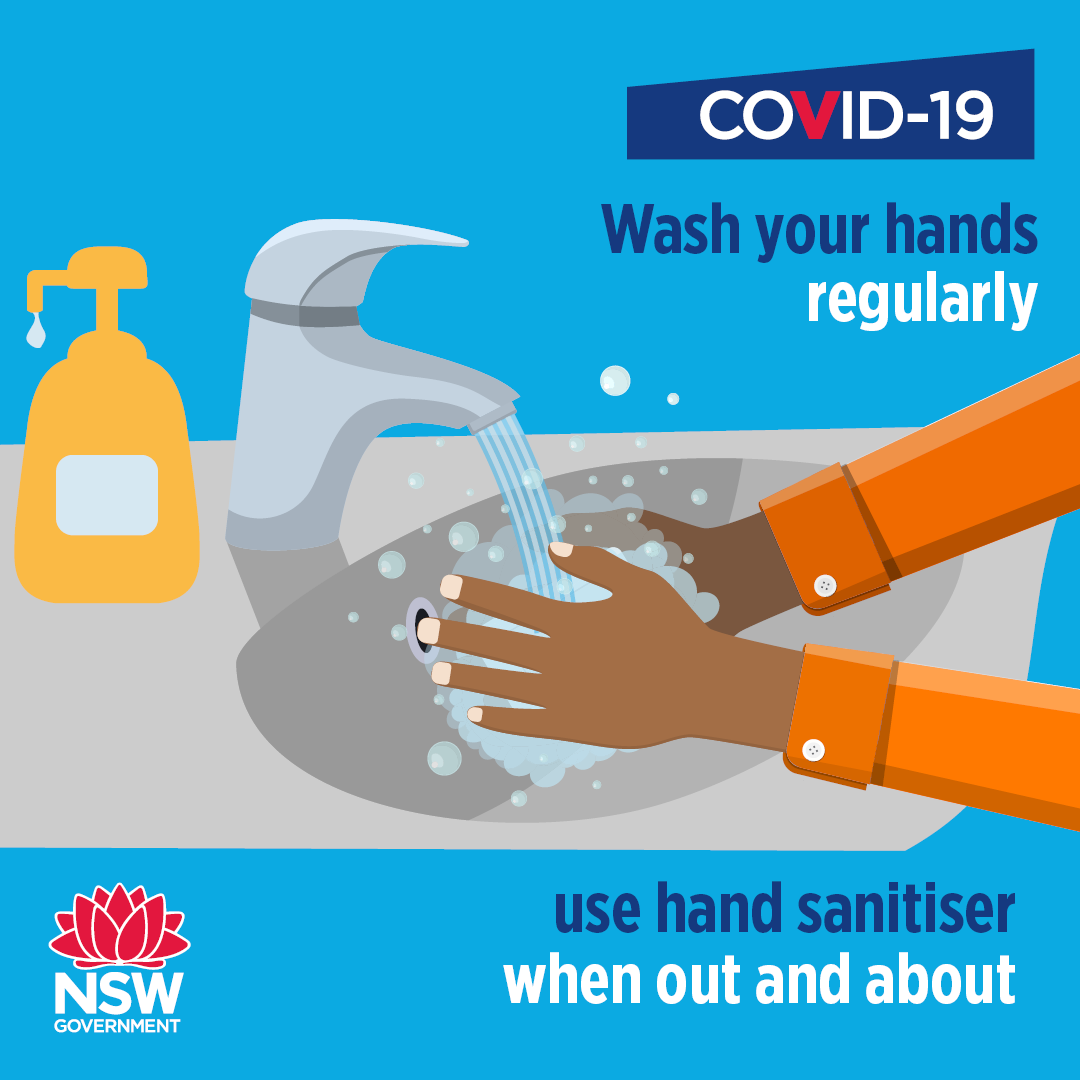 Be Covid-safe. Wash your hands regularly.