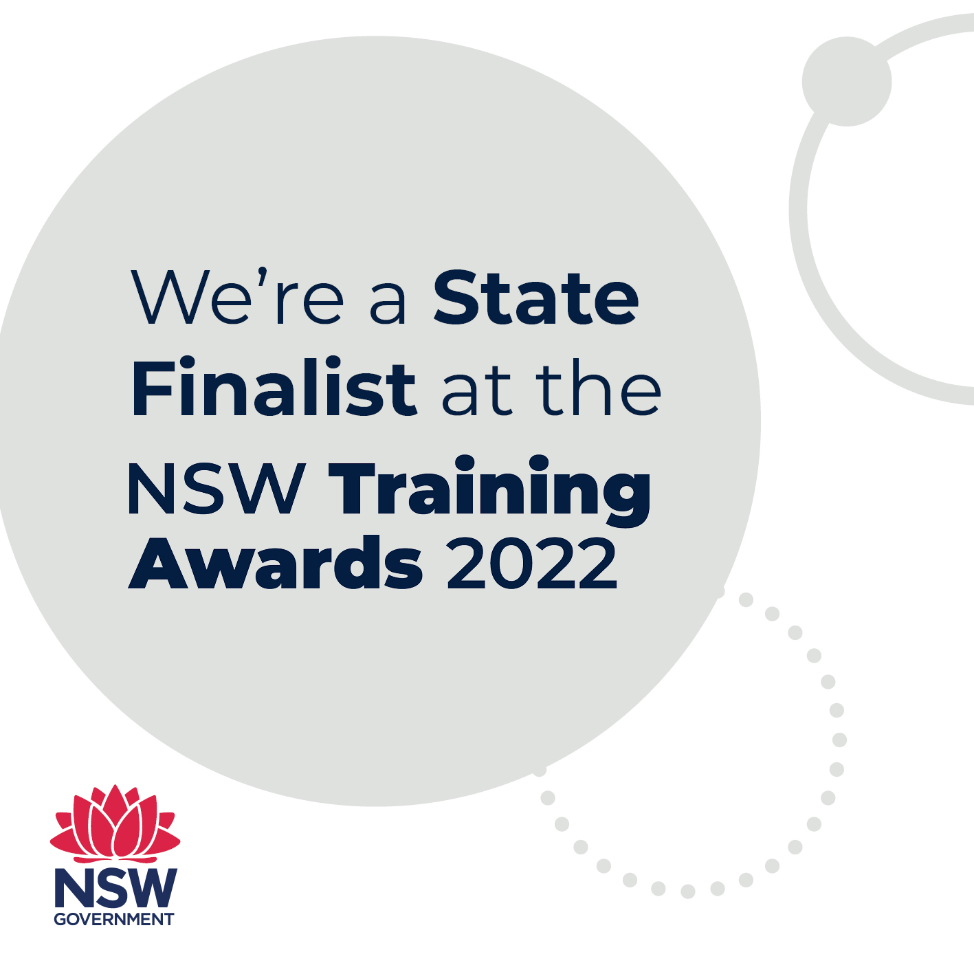 We're a State Finalist at the NSW Training Awards 2022