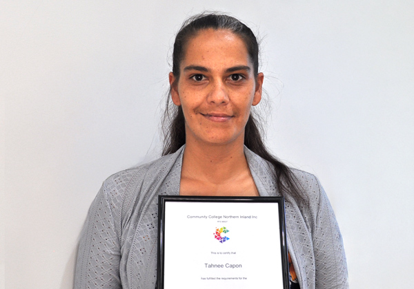 Tahnee, Community College Northern Inland student and Adult Learners Week Ambassador, who completed Community Services traineeships while rebuilding her future.