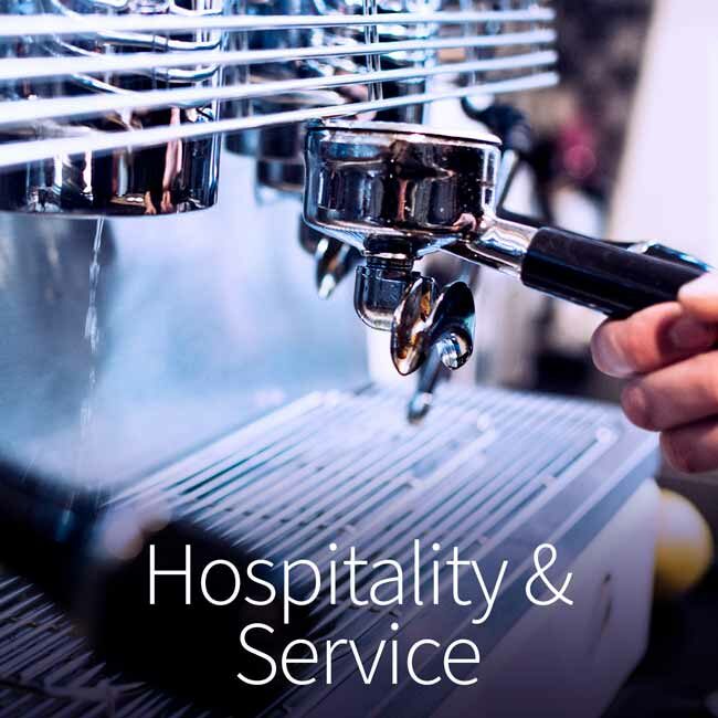 Find Hospitality and Service courses